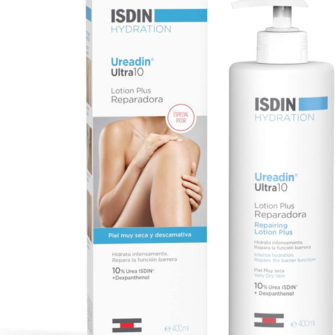 ISDIN Ureadin Ultra 10 Loción plus Reparadora, 400 Ml (Paquete De 1)
