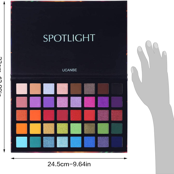 Paletas De Sombras De Ojos Profesionales - 40 Coloridas Paletas De Maquillaje Larga Duración - Sombra De Ojos Brillantes Y Mate - Crear Belleza