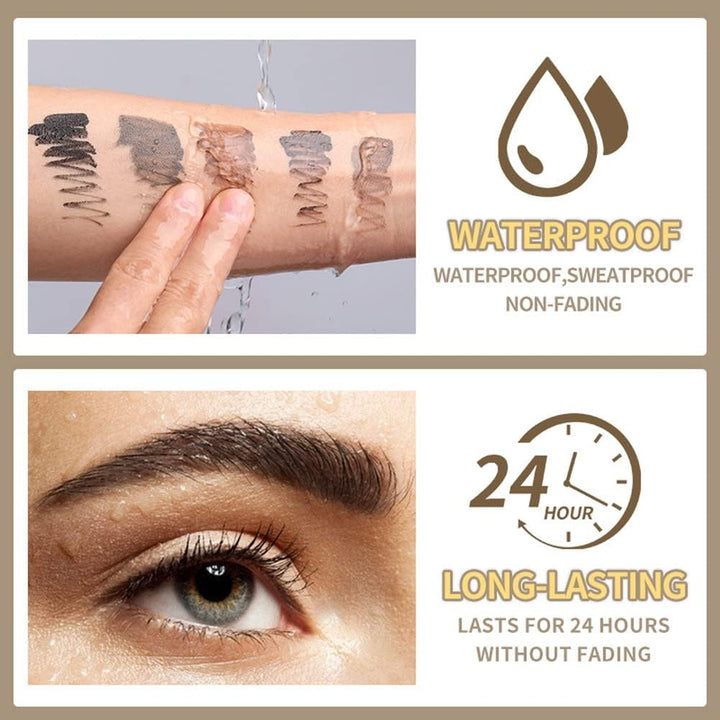 Gel Para Cejas,Lapiz De Cejas,Tinte De Cejas Con Pincel Marron/Marron Claro/Negro/Gris,Fijador De Cejas Con Color Gel De Cejas Duradero Y Natural