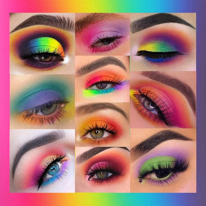 Paletas De Sombras De Ojos 48 Coloridas Profesionales - Sombra De Ojos Brillantes Y Mate - Paleta De Maquillaje Para Looks Cotidianos O Únicos