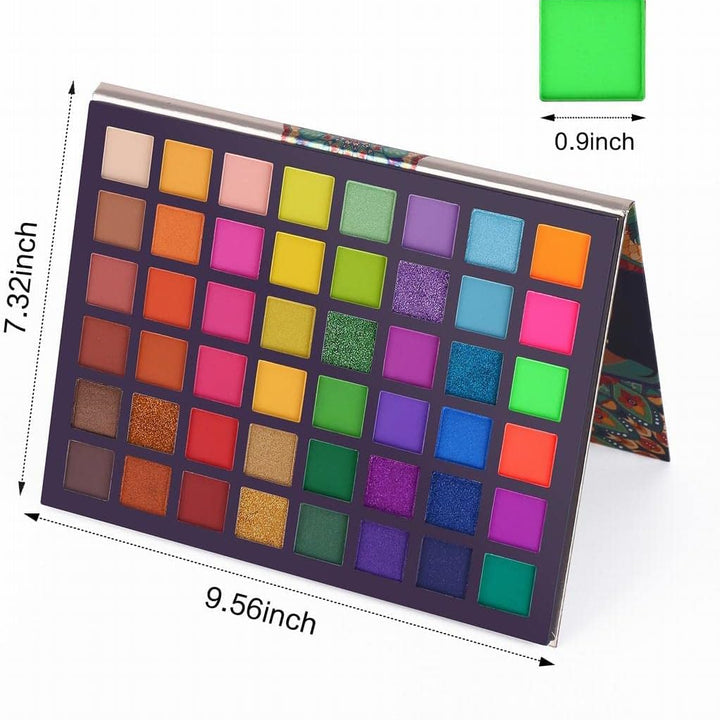 Paletas De Sombras De Ojos 48 Coloridas Profesionales - Sombra De Ojos Brillantes Y Mate - Paleta De Maquillaje Para Looks Cotidianos O Únicos