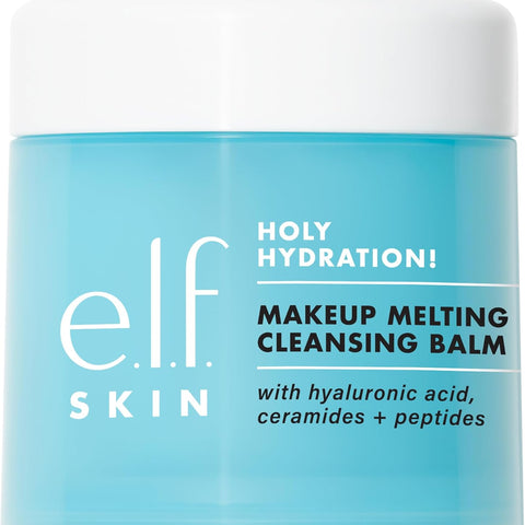 Holy Hydration! Bálsamo Limpiador De Maquillaje, Limpiador Facial Y Removedor De Maquillaje, Impregnado Con Ácido Hialurónico Para Hidratar La Piel, 2 Onzas