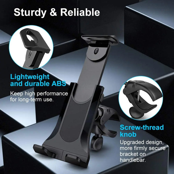 Untoom Bike Tablet Holder Indoor Gym Treadmill Handlebar Bracket Stand for Tablet Mobile Phone Support For 4-12inch Devices iPad