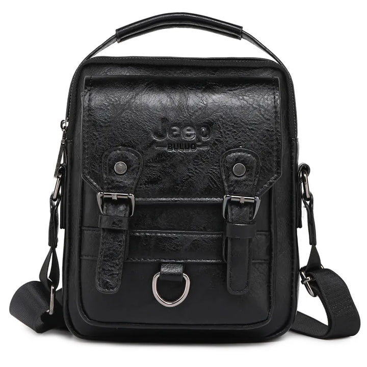 JEEP BULUO Bolso de Negocios Multifuncional para Hombre, Nuevo Bolso de Hombro para Hombre, Gran Capacidad, de Cuero, Tipo Mensajero, Bandolera, Gran Marca