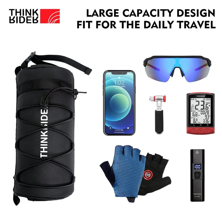 Bolsa ThinkRider 3 en 1 – Manillar, Cuadro y Hombro | Impermeable y Compacta