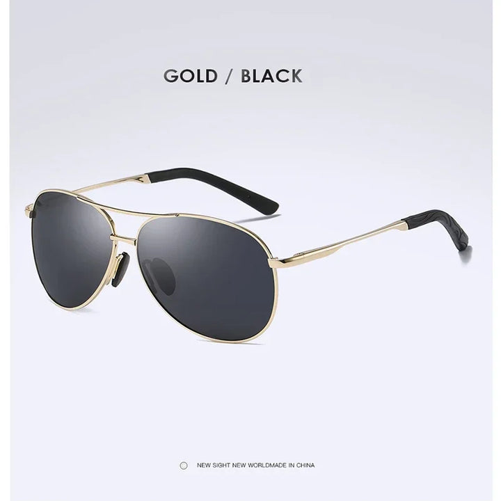 Gafas de Sol AORON Polarizadas - Diseño Piloto Clásico con Marco Metálico | Unisex