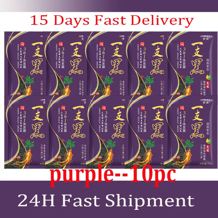 Champú Tinte Herbal 3 en 1 – Cubre Canas y Nutre el Cabello