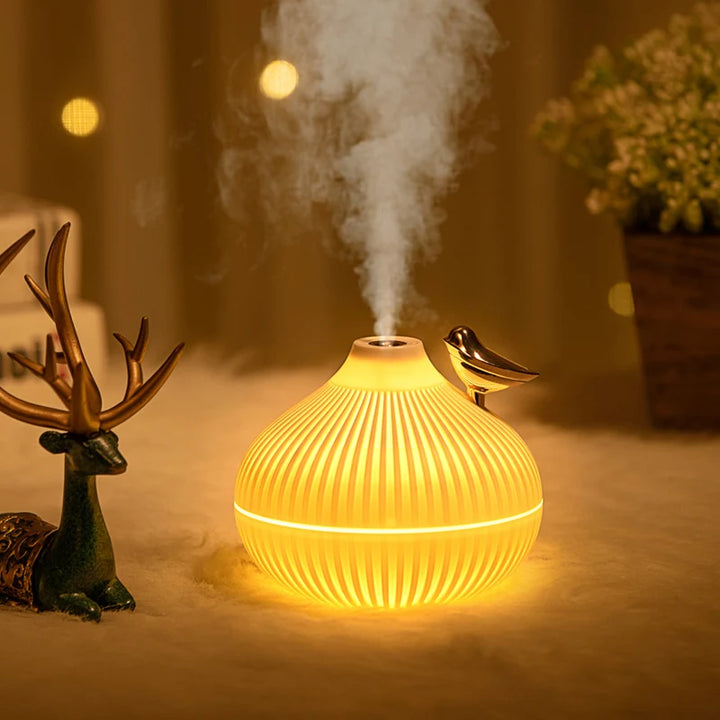 Humidificador USB Estilo Cebolla con Luz Nocturna Premium