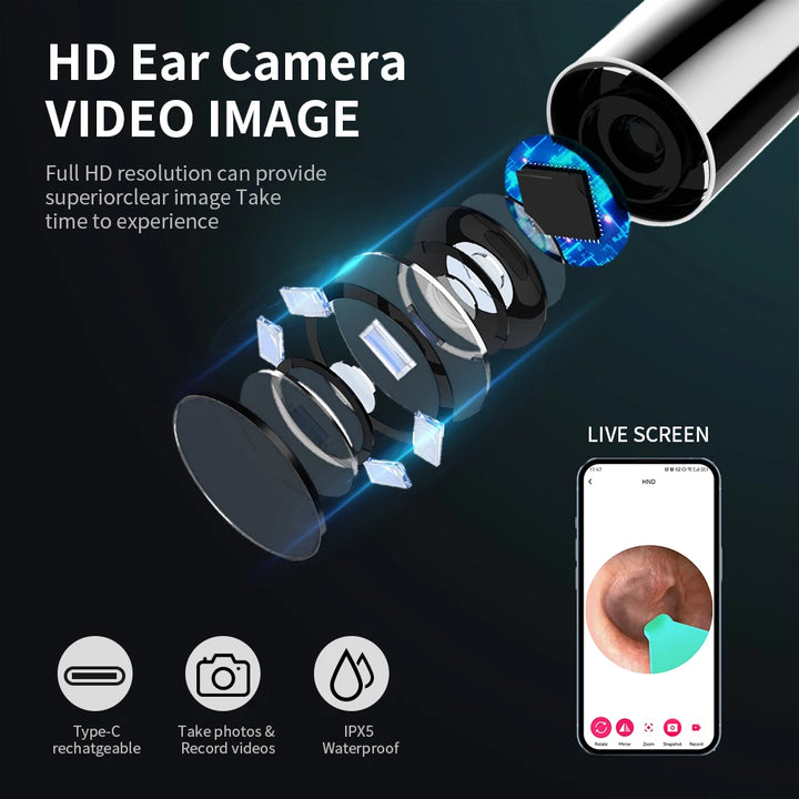Limpiador de Oídos con Cámara HD NK3 Pro - Edición Premium