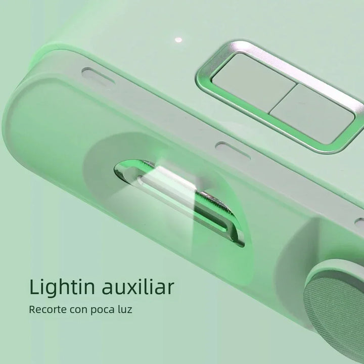 Cortaúñas Eléctrico con Luz – Lima y Recortador de Uñas para Adultos y Bebés | Manicura y Pedicura Segura y Precisa