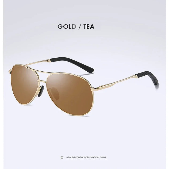 Gafas de Sol AORON Polarizadas - Diseño Piloto Clásico con Marco Metálico | Unisex