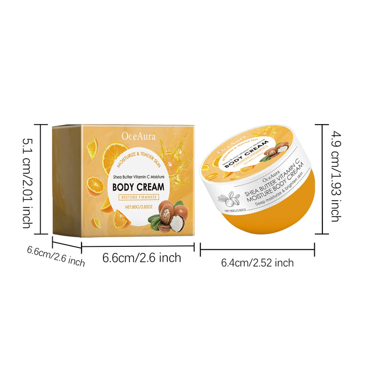 OCEAURA Crema corporal hidratante con vitamina C Hidratación duradera que retiene la humedad de la piel