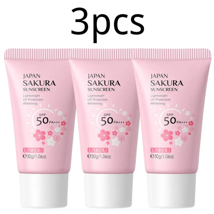 Protector Solar SAKURA SPF50 - Crema Hidratante Facial y Corporal - Control Grasa + Reduce Melanina - Protección UV Premium