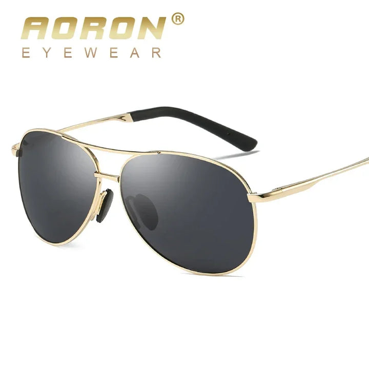 Gafas de Sol AORON Polarizadas - Diseño Piloto Clásico con Marco Metálico | Unisex