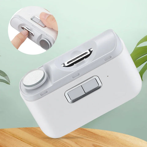 Cortaúñas Eléctrico con Luz – Lima y Recortador de Uñas para Adultos y Bebés | Manicura y Pedicura Segura y Precisa