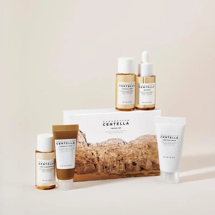 SKIN1004 Madagascar Centella Travel Kit – Rutina Facial Calmante 5 Pasos