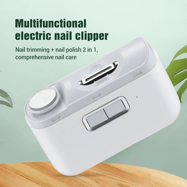 Cortaúñas Eléctrico con Luz – Lima y Recortador de Uñas para Adultos y Bebés | Manicura y Pedicura Segura y Precisa