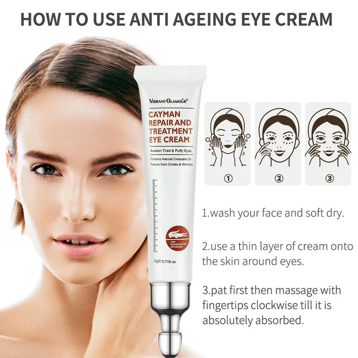 Crema para Ojos con Péptidos y Colágeno – Antiojeras, Antiarrugas e Hidratante