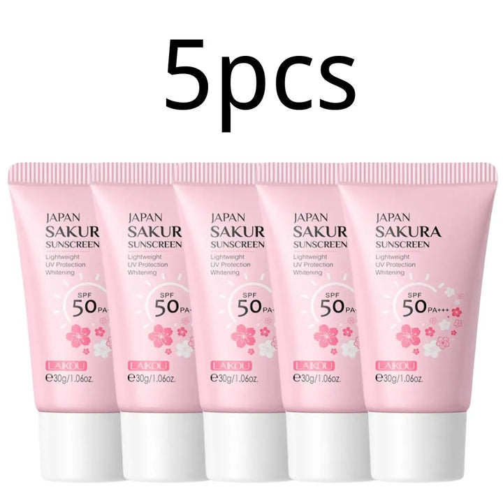 Protector Solar SAKURA SPF50 - Crema Hidratante Facial y Corporal - Control Grasa + Reduce Melanina - Protección UV Premium