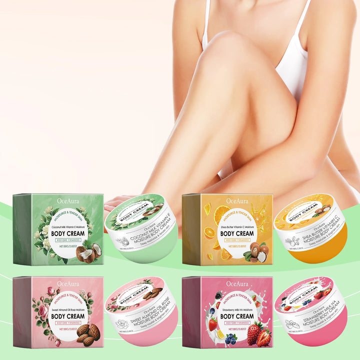 OCEAURA Crema corporal hidratante con vitamina C Hidratación duradera que retiene la humedad de la piel