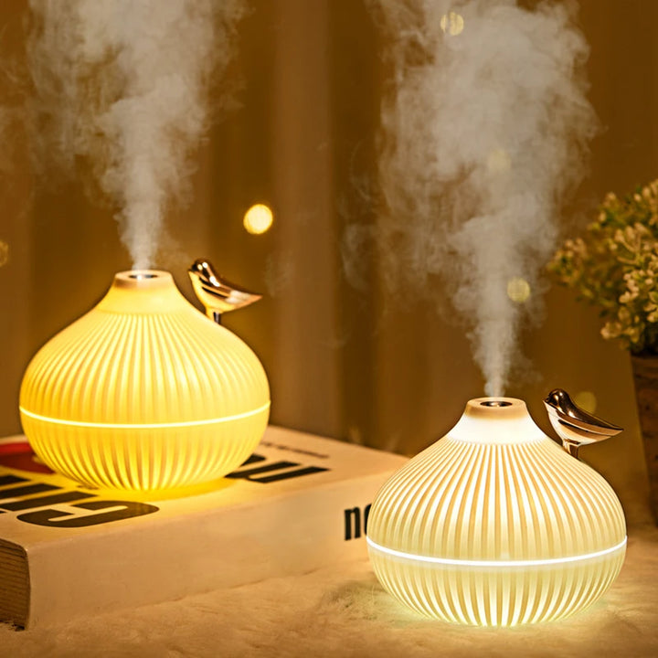 Humidificador USB Estilo Cebolla con Luz Nocturna Premium