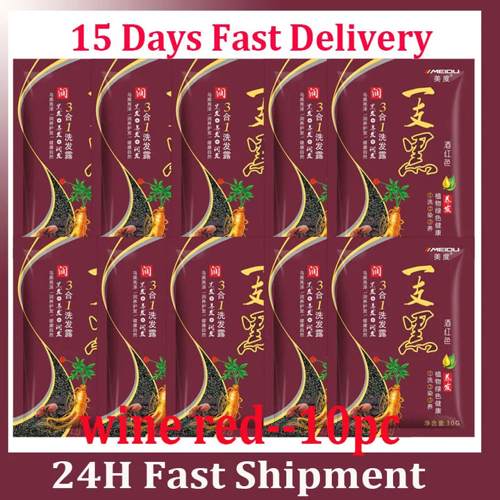 Champú Tinte Herbal 3 en 1 – Cubre Canas y Nutre el Cabello