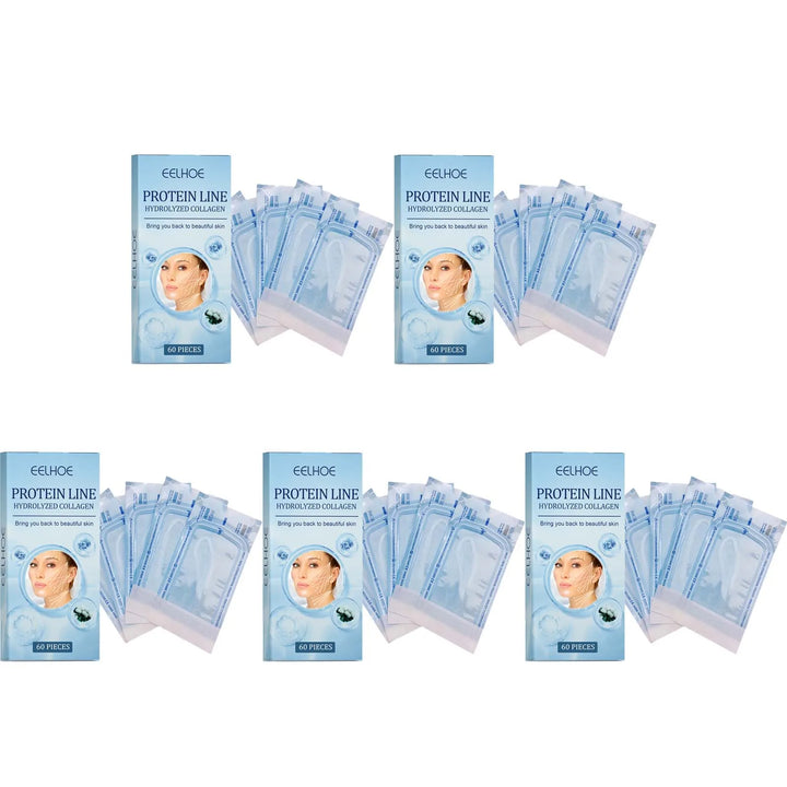 Hilos Faciales de Colágeno Dorado 60 pcs – Efecto Lifting Sin Agujas