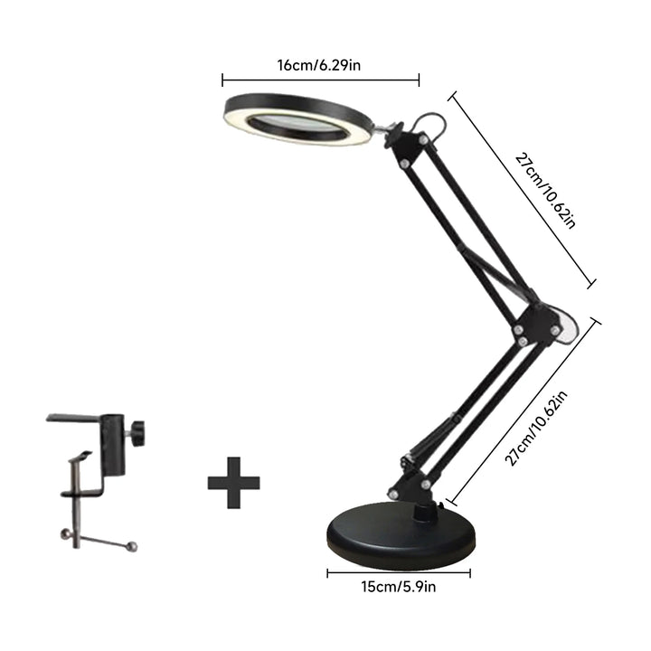 LUPA LED PROFESIONAL 10X - 72 Luces Ajustables + Soporte - ¡Precisión Perfecta para Soldadura y Belleza!