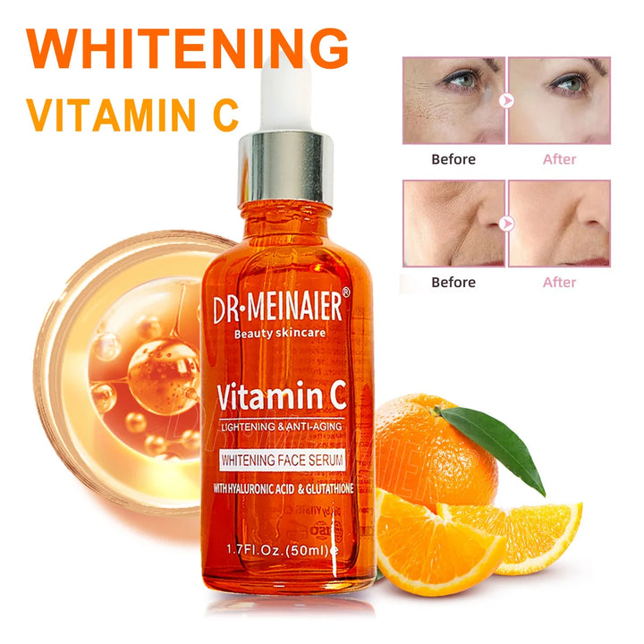 Sérum Facial Vitamina C 20% - Antiedad, Iluminador e Hidratante con Ácido Hialurónico