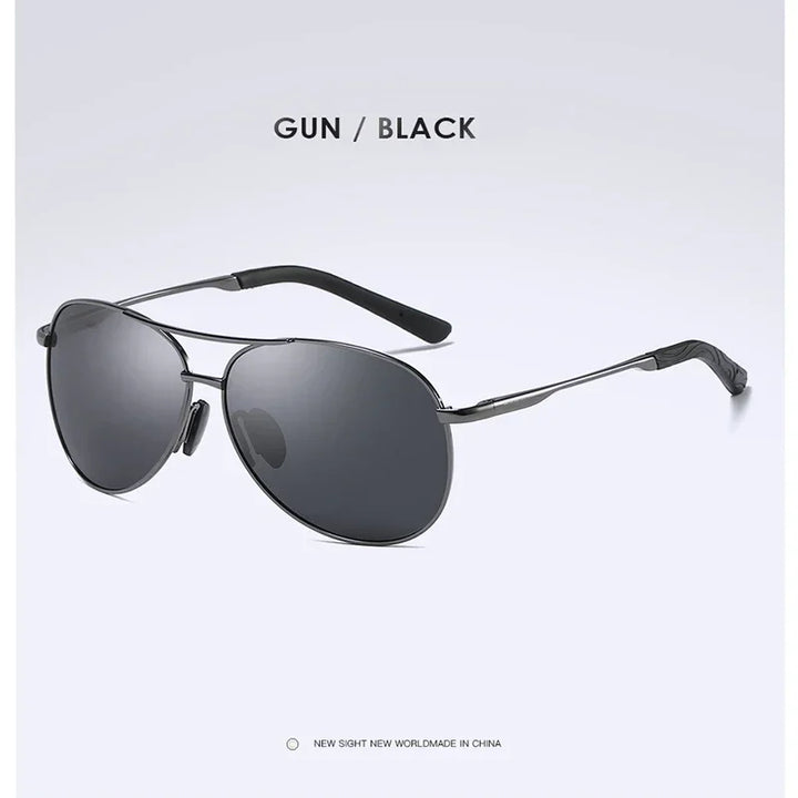 Gafas de Sol AORON Polarizadas - Diseño Piloto Clásico con Marco Metálico | Unisex