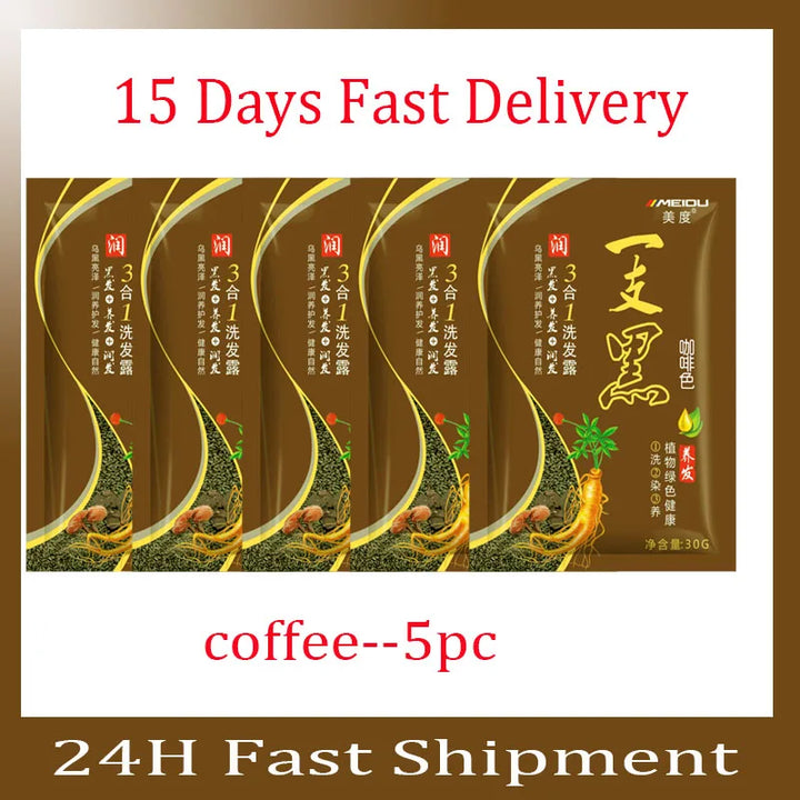 Champú Tinte Herbal 3 en 1 – Cubre Canas y Nutre el Cabello