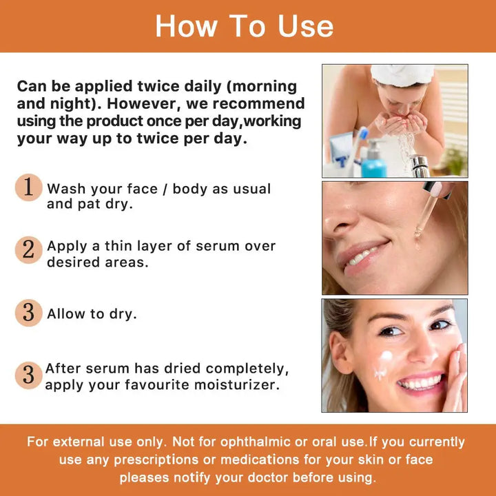 Sérum Facial Vitamina C 20% - Antiedad, Iluminador e Hidratante con Ácido Hialurónico