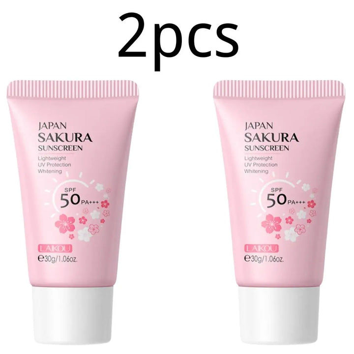 Protector Solar SAKURA SPF50 - Crema Hidratante Facial y Corporal - Control Grasa + Reduce Melanina - Protección UV Premium
