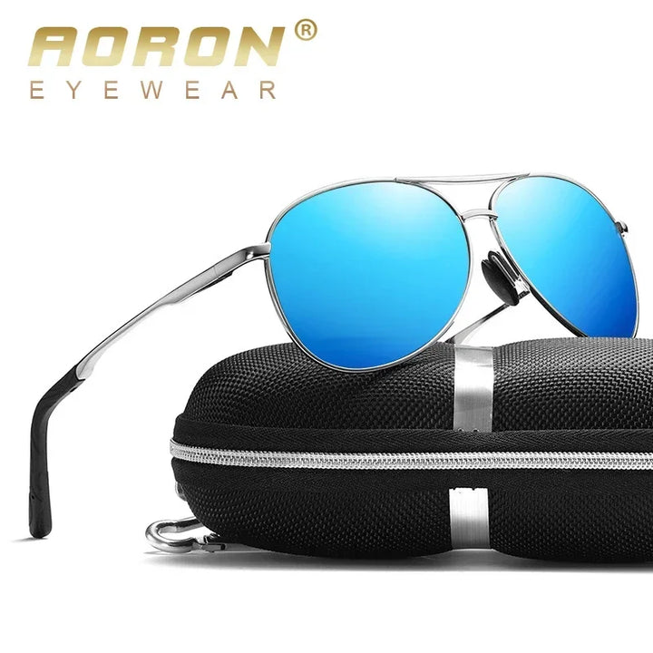 Gafas de Sol AORON Polarizadas - Diseño Piloto Clásico con Marco Metálico | Unisex