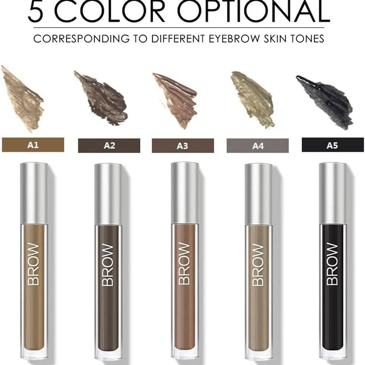 Gel Para Cejas,Lapiz De Cejas,Tinte De Cejas Con Pincel Marron/Marron Claro/Negro/Gris,Fijador De Cejas Con Color Gel De Cejas Duradero Y Natural