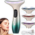 Masajeador Cara Cuello Antiarrugas Reductor Papada Mujer, 4 in 1 Masajeador Facial Eléctrico, Masajeador De Belleza Para Reafirmar La Piel Para Rostro Y Cuello, Recargable Por USB Portátil